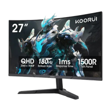 KOORUI 27E6QCA 27 Inch 180Hz 2K QHD VA Curved Gaming Monitor
